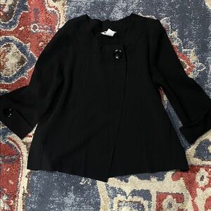 Nygard Collection Chic Black Women's Sweater with Button Detail